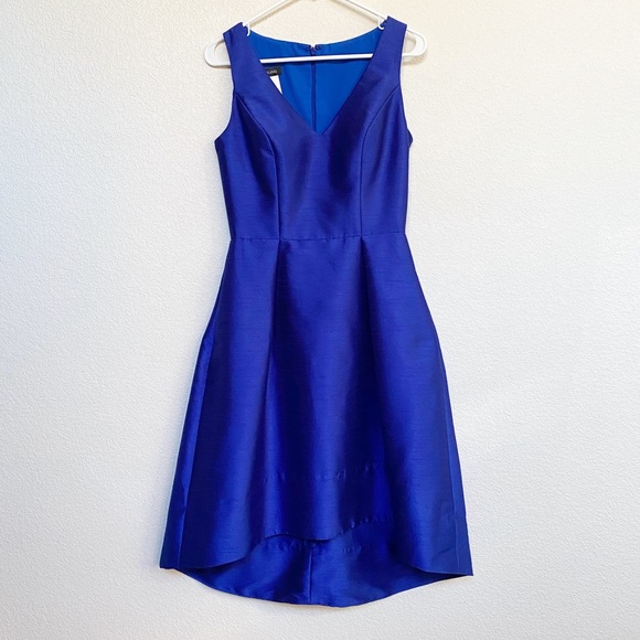 Alfred Sung Royal Blue High-Low Formal Dress - Picture 13 of 15